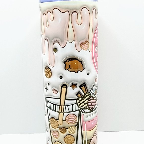 Cafecito y Chisme Tumbler, 20oz Insulated Spanish Cup - Picture 6 of 8